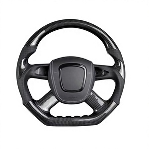 พวงมาลัยรถยนต์อัลคันทาราทำจากคาร์บอนไฟเบอร์สำหรับรถ Audi <span class=keywords><strong>A4</strong></span> B8 B8.5 Q5 A6 C7 C7.5 2011 2012 2013 2014 2015 2016 - Product Image 2