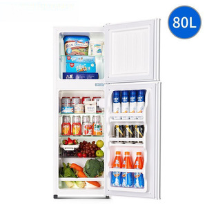 Mini Refrigerador de 80L con Doble Puerta, Eficiente Energéticamente, para Uso en Casa, Oficina o Dormitorio - Product Image 5