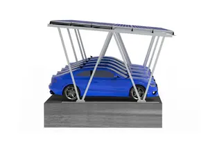 Carport solare sistema di montaggio/alluminio solare tetto carport struttura di racking/carport solare strutturale