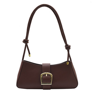 2023 nouvelle Texture mode sac personnalité féminine mode Simple couleur unie <span class=keywords><strong>en</strong></span> <span class=keywords><strong>bandoulière</strong></span> sur une épaule et sous les bras sac - Product Image 3