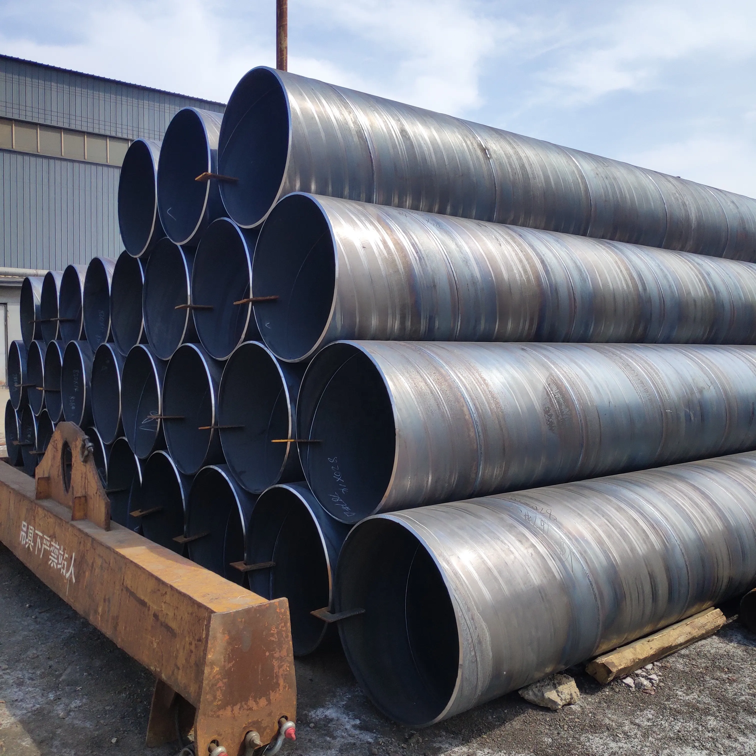 API 5L Large diameter spiral steel pipe tube SSAW steel pipes for drilling construction