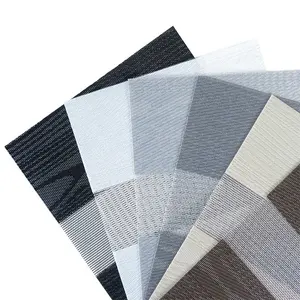 High Quality Modern Zebra Blinds Fabric 300cm Plain Blackout Combi Rainbow Fabric Material For Window Made In China