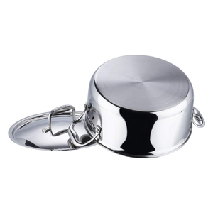 Stainless Steel Biryani <b>Pot</b> with Non-Stick Coating, Heavy-Duty Thick Base for Even Heat, Lightweight Classic Design - Product Image 2