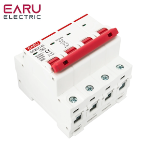 EARU DC 1000V MCB Mini disjoncteur solaire Protection contre les surcharges Interrupteur 6A 10A 16A 20A 25A 32A 40A 50A 63A pour système PV EACBDC - Product Image 6