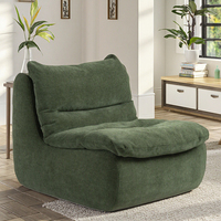 Canapé d'angle moderne capitonné en éponge compressée, ottoman en flanelle, canapé-lit modulaire pliable HUACAN D003, garantie 3 ans