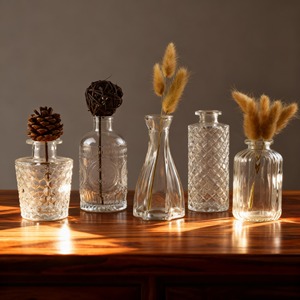 Lusso moderno Mini <span class=keywords><strong>vaso</strong></span> di vetro rosa piccolo <span class=keywords><strong>vaso</strong></span> di vetro bocciolo Set <span class=keywords><strong>vaso</strong></span> di <span class=keywords><strong>fiori</strong></span> verdi alla rinfusa per la festa di nozze a casa - Product Image 2