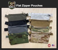 Sac portefeuille porte-clés tactique personnalisé sac à fermeture éclair plat portable pour le camping en plein air porte-monnaie