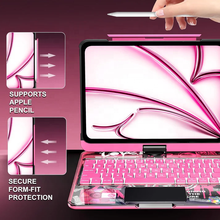 Korean Arabic Custom Touchpad Best Colorful <strong>Keyboard</strong> Magic <strong>Keyboard</strong> With Backlit for iPad Pro 11Inch 2022 iPad Air 11inch <strong>2026</strong>