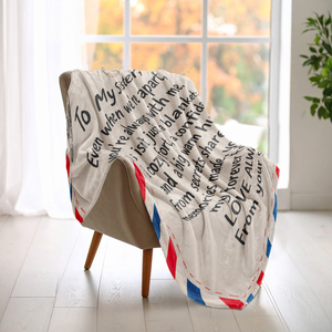Couverture personnalisée avec message imprimé numériquement, en flanelle polaire douce et moelleuse, cadeau pour fille, <span class=keywords><strong>fils</strong></span>, maman - Product Image 5