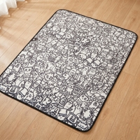 Couverture pour enfants lavable à motifs de dessins animés, 100x140cm, mélange de laine de qualité supérieure à 95%, jeté décoratif pour enfants