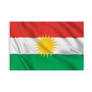 Флаг Курдистана 100% полиэстер 3x5 футов в наличии красный белый зеленый флаг страны Курдистан - Product Image 6