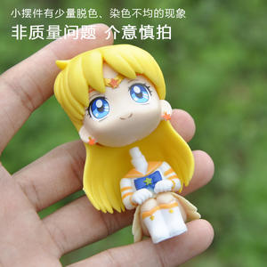 Figurine PVC tendance <span class=keywords><strong>Sailor</strong></span> <span class=keywords><strong>Moon</strong></span>, modèle mignon Tsukino Usagi, petite poupée ornementale, cadeau pour filles de 14 ans et plus - Product Image 4