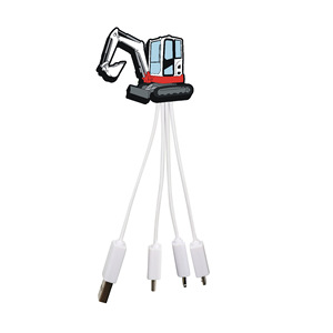 Tùy chỉnh siêu búp bê phim hoạt hình thiết kế mới 3-in-1 <span class=keywords><strong>PVC</strong></span> nhanh chóng sạc cáp dữ liệu Type-C <span class=keywords><strong>USB</strong></span> 2.0 kết nối dây dẫn đồng cho iOS - Product Image 2