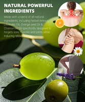OEM/ODM Huile de massage naturelle à base de plantes pour le visage, le corps, spa, relaxation, hydratation musculaire, aromathérapie méridienne