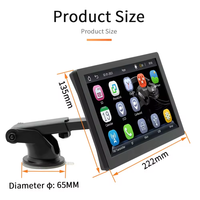 Portable 9 pouces autoradio MP5 lecteur HD écran tactile sans fil Carplay Android Auto miroir lien Bluetooth autoradio
