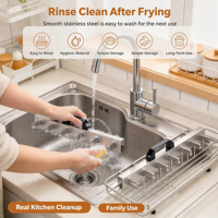 Pinces à corn-dogs pour friteuse avec poignée, compatibles avec la plupart des friteuses, en acier inoxydable, haute qualité, modernes, lot de 2, installation et nettoyage faciles