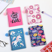 GF Vente à Chaud Carnet de Notes à Spirale Mignon de Dessin Animé Créatif Reliure Twinwire Collège Ligné Journal Ligné pour Étudiants