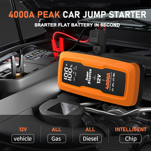 Arrancador <span class=keywords><strong>de</strong></span> Baterías <span class=keywords><strong>de</strong></span> Alta Potencia 4000A, Caja <span class=keywords><strong>de</strong></span> <span class=keywords><strong>Arranque</strong></span> Profesional con <span class=keywords><strong>Pinzas</strong></span> Inteligentes para Emergencias, 10L Gasolina/Diésel, Carga Rápida USB Dual - Product Image 5