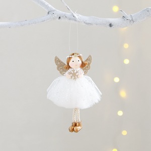 Ornamen Boneka Malaikat Gadis Natal Cantik, Hiasan Peri Berrok untuk Pohon Natal, Pesta Tahun Baru - Product Image 4
