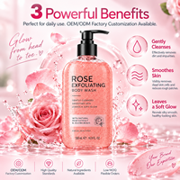 Nettoyant naturel pour la peau pour femmes/hommes avec fonction de parfum Gel douche de bain antibactérien à l'acide salicylique infusé à base de plantes