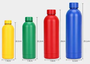 Customized Logo Vacuum Insulated Stainless Steel Narrow Mouth Water Bottles