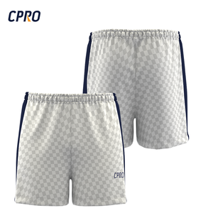 Eccellente Design all'ingrosso nuovo Design personalizzato resistenza all'acqua poliestere pantaloncini sportivi elasticizzati calcio set - Product Image 1