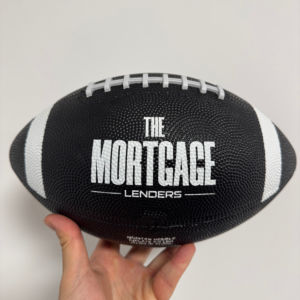 الولايات المتحدة الأمريكية كرة القدم الأمريكية شعار مخصص الجسم الأسود مع الدانتيل الأبيض الجسم المطاط سعر جيد حجم رقم 9 - Product Image 1