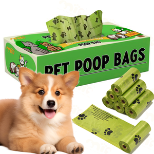 Wholesale Custom 100% Natural Corn Starch <b>Compostable</b> Friendly Plastic Bag for <b>Small</b> Animals Dog Poop Bags - Product Image 1