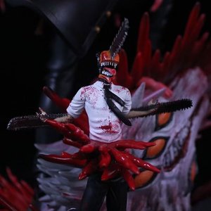 35CM GK Tronçonneuse Homme Samouraï Épée Denji Personnage <span class=keywords><strong>Collection</strong></span> Jouet Anime Figure Résine Artisanat - Product Image 3
