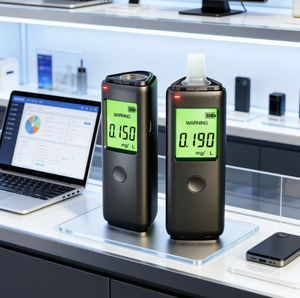 Meistverkaufter Original-Fabrik Tragbarer Alkoholtester Wiederaufladbarer Atemalkoholmesser FCC <span class=keywords><strong>ISO</strong></span> Zertifiziert für den Täglichen Gebrauch - Product Image 3