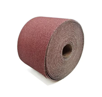 24 # -600 #   Rouleau de papier abrasif en oxyde d'aluminium moyen, liant résine, épaisseur 1,2 mm, pour le travail du bois, l'automobile et le métal