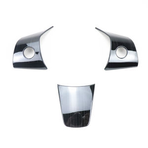 Décoration de <span class=keywords><strong>Volant</strong></span> de Voiture, Autocollants Métalliques, Cadre de Panneau, Garniture de Protection, <span class=keywords><strong>Tesla</strong></span> <span class=keywords><strong>Model</strong></span> <span class=keywords><strong>3</strong></span> <span class=keywords><strong>Model</strong></span> Y, Moulures Intérieures - Product Image 4