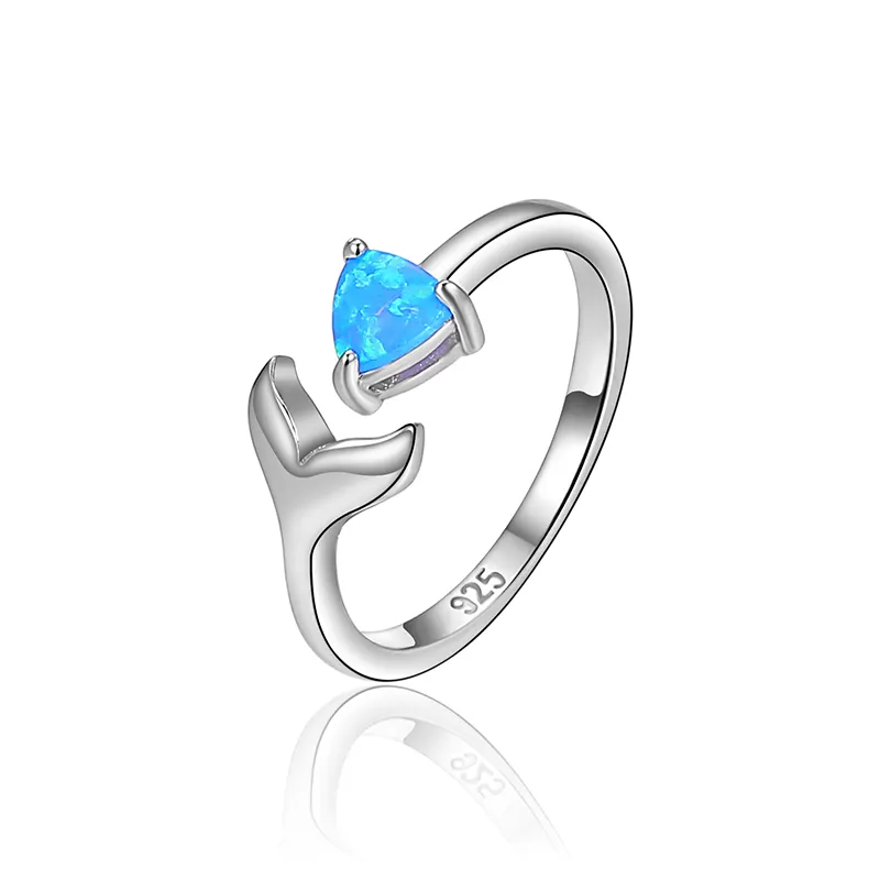 XYOP 2024 Jewelry 925 Silver colorful end of Year Opal ring as bright as the poem life picturesque