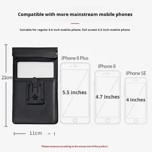 Nouveau sac de vélo imperméable avec support rotatif pour téléphone tactile, fixation sur guidon de moto, rétroviseur - Product Image 4