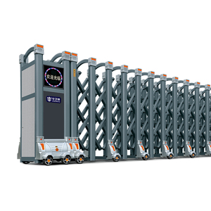 Cổng trượt chính kiểu Ấn Độ, thiết kế bằng nhôm, không cần ray, cửa xếp, cửa tự thu vào cho lối vào - Product Image 6