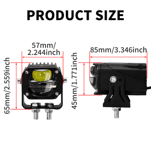 Độ Sáng Cao Mini Dual-Ống Kính LED Sương Mù Ánh Sáng 1.5-Inch Cao/Thấp Chùm Đèn Pha Cho Xe Off-Road Tự Động Chiếu Sáng Bên Ngoài - Product Image 3