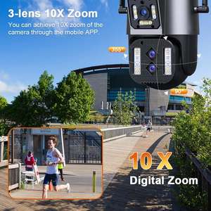 Regis 12 MP 4 K Outdoor 10X Optical Zoom Überwachung Cctv WLAN Sicherheitskamera Audio Ptz IP Drei-Linsen-Netzwerk Kamera Sicherheit - Product Image 5
