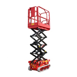 Hydraulische schaarlift op batterijen, handmatige bediening, mini-desktopplatformlift, 1170x600mm tafel, noodafstap systeem - Product Image 3