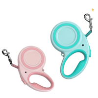 Laisse rétractable automatique TELATE en ABS pour chiens et chats, best-seller transfrontalier, couleurs personnalisables, pour la promenade en extérieur