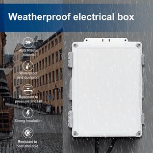 Ngoài trời điện hộp nối, ABS bao vây với nội bộ gắn bảng điều chỉnh & bản lề Bìa hộp nối (12.7 "x 9.5" x 5.7 ") - Product Image 2