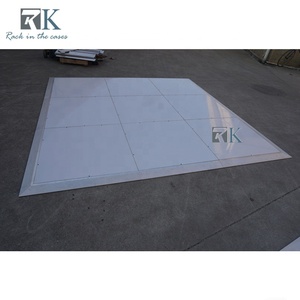 Plateforme de scène de mariage carrée blanche élégante et brillante pour usage professionnel - Product Image 4