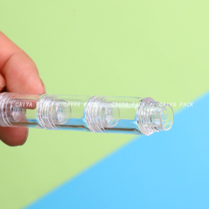CAIYA Unique essai cosmétique bricolage emballage 4 en 1 PETG empilable vide rouge à lèvres conteneurs 2in1 multicouche baume à lèvres échantillon Tubes - Product Image 5