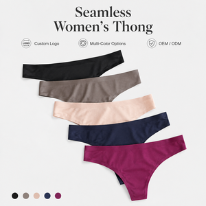 ODM/OEM <strong>Tangas</strong> Sin Costuras Para Mujeres <strong>Woman</strong> Low Waist <strong>Briefs</strong> Soft Panties T-back Sexy Thongs Seamless Underwear - Product Image 2