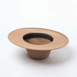 หมวกทรงแจ๊สปีกกว้าง รุ่น X1259 สำหรับทุกเพศ ทำจากผ้าขนสัตว์ ทรงโค้งมน แฟชั่นลำลองสำหรับสุภาพสตรี หมวกปีกกว้าง หมวกแฟชั่น - Product Image 6