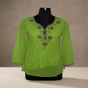 Designer Georgette Embroidered Tunic Kurti for <b>Women</b> - Product Image 2