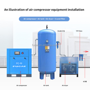 <span class=keywords><strong>Compressore</strong></span> d'<span class=keywords><strong>Aria</strong></span> a Vite Rotativa <span class=keywords><strong>Dari</strong></span> da 7,5 kW 10 CV con Forte Durabilità e 5 Anni di Garanzia - Product Image 4