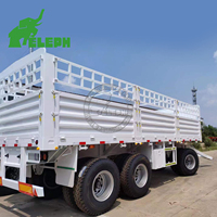 Remorque à timon avec parois latérales pour le transport de marchandises en vrac, remorque à parois latérales avec timon, remorque de camion à parois latérales avec timon complet à vendre