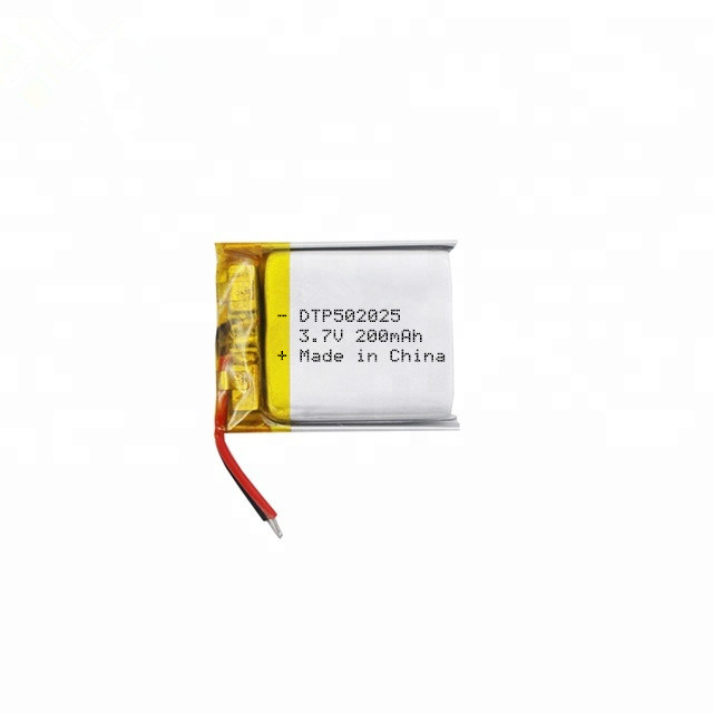 DTP502025 Lipo Battery 3.7V 190mah Li-polymer Battery for Toy MP4 MP3 GPS