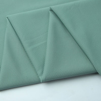 Tela a rayas de 300GSM del fabricante 70% Nylon 30% Spandex Interlock para niñas Yoga traje de baño ropa deportiva Lisa 200GSM
