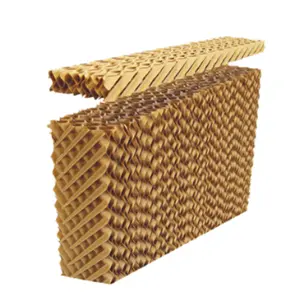 Honeycomb corrugated pad watershed evaporator pad cooling pad honey comb for poultry greenhouse